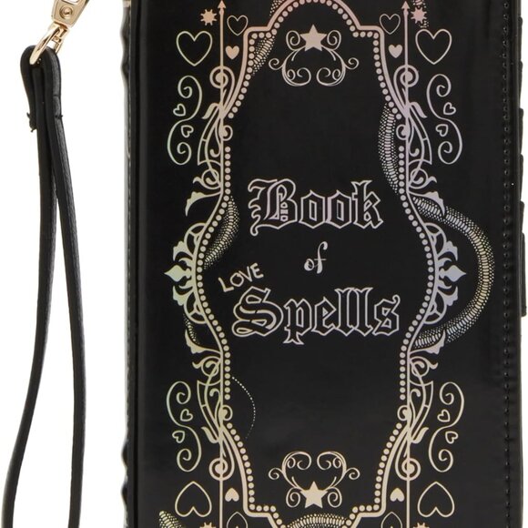 Book of Spells Wallet Wristlet Women´s Zipper Closure...